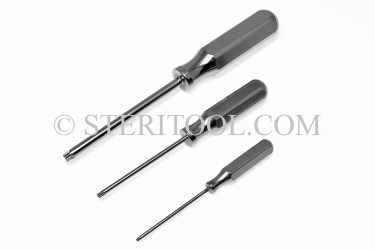 #10829SS - #4 Stainless Steel Star Driver, SS Handle. star, hex loeb, torx, stainless steel
